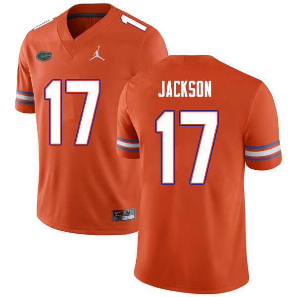 Men #17 Kahleil Jackson Florida Gators College Football Jerseys Sale-Orange